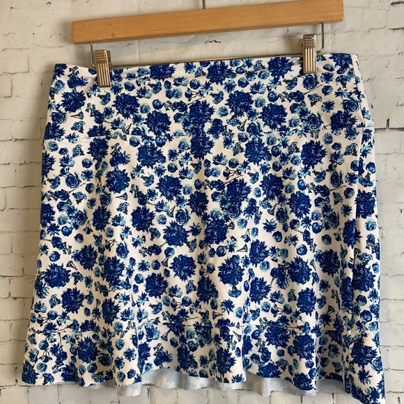 NWOT Albion Santorini High Waisted Blue Floral Swim Skirt XXL Feminine Modest - Picture 5 of 16